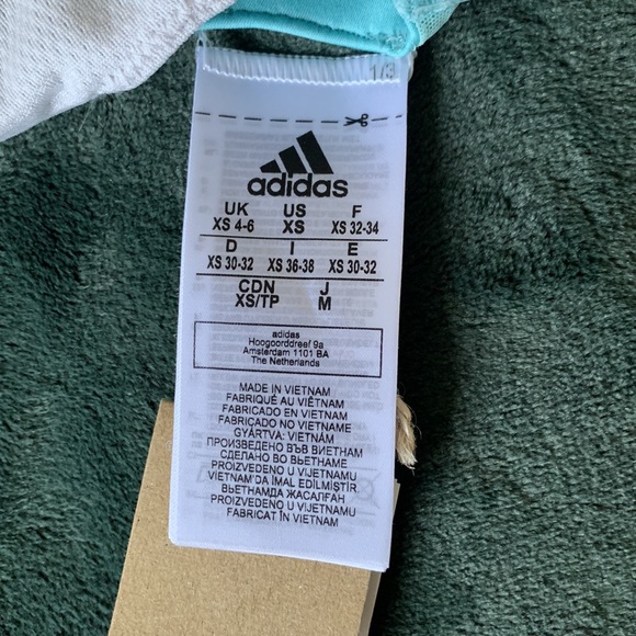 Adidas primeblue bra medium support XS NWT - Picture 8 of 13